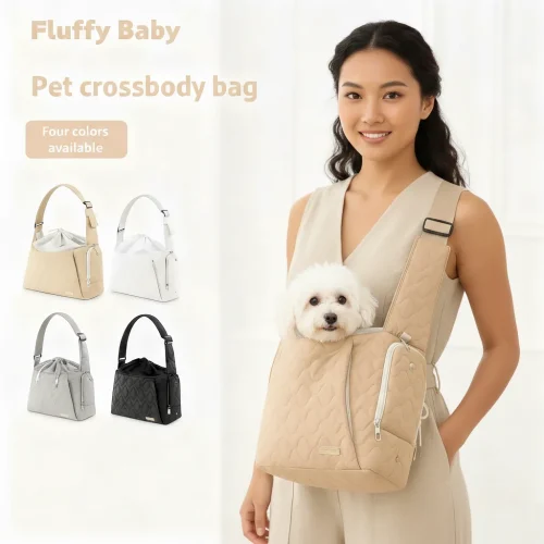 Portable Pet Crossbody Sling Carrier and Travel Bag