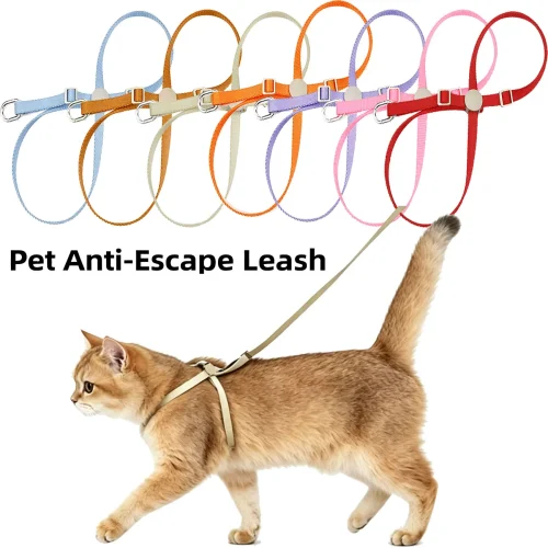 Lightweight, durable, Pet Harness and Leash Set for Small Dogs and Cats,
