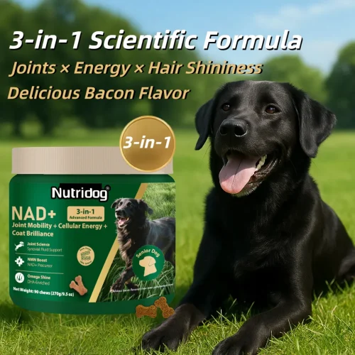 Senior Dog Vitamins Chews for Joint Mobility, Cellular Energy, Coat Brilliance