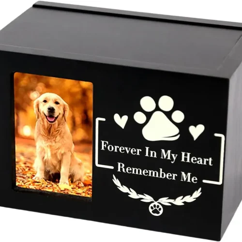 Pet Memorial Urns for Dog or Cat Ashes, with Photo Frame