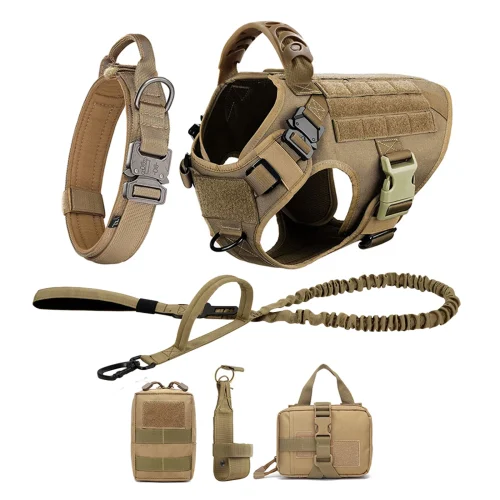 Large Dog Harness And Leash Set Pet